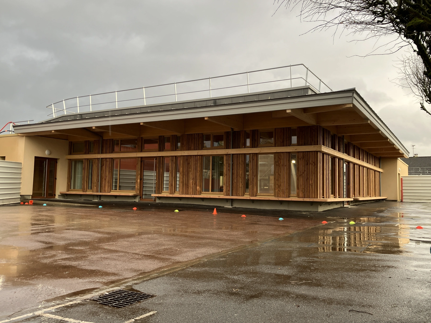 Maison Ossature Bois Chantier Public Ile De France